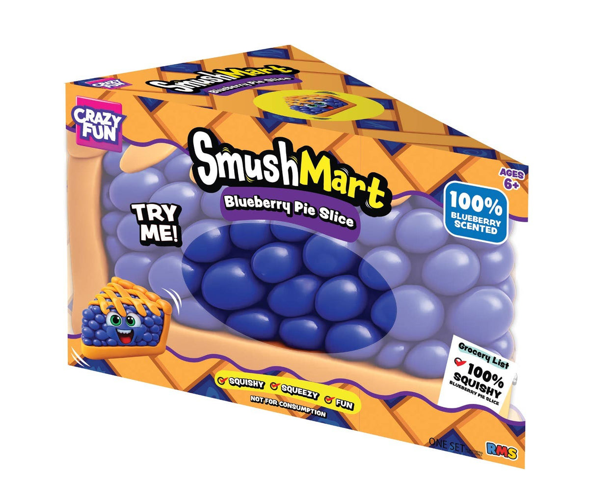 PREORDER- RMS® SmushMart™ SCENTED Giant Blueberry Cobbler Squishy 1pc