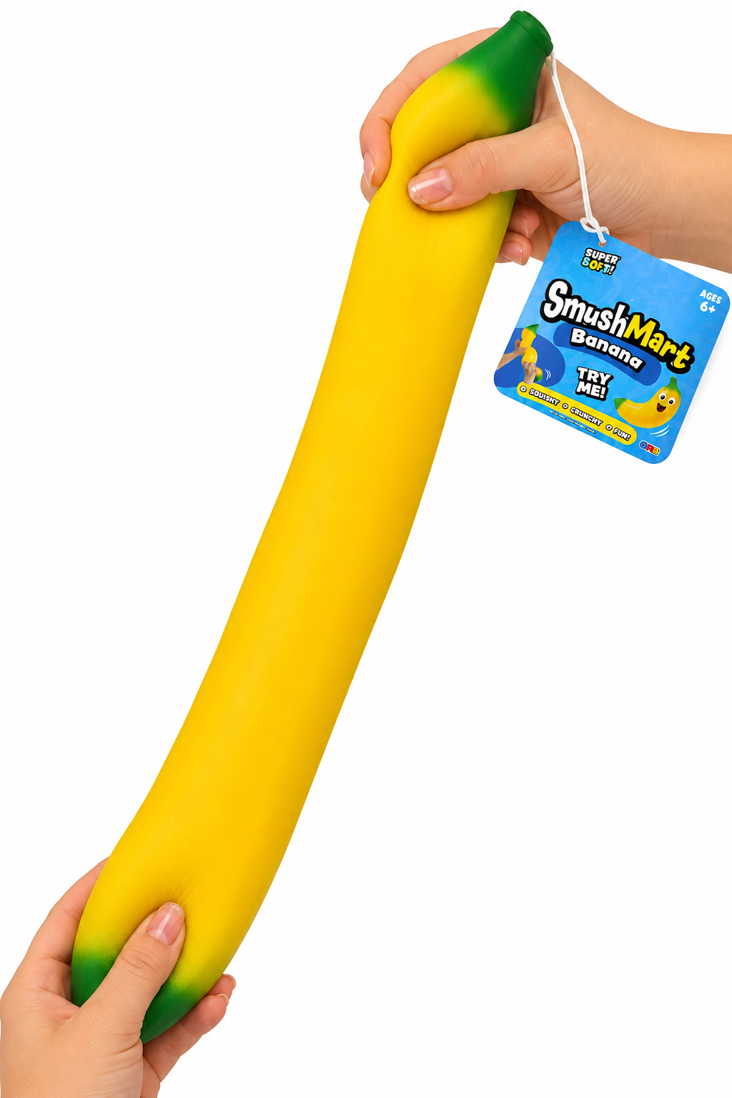 SmushMart Banana – Yellow Squishy Sensory Toy