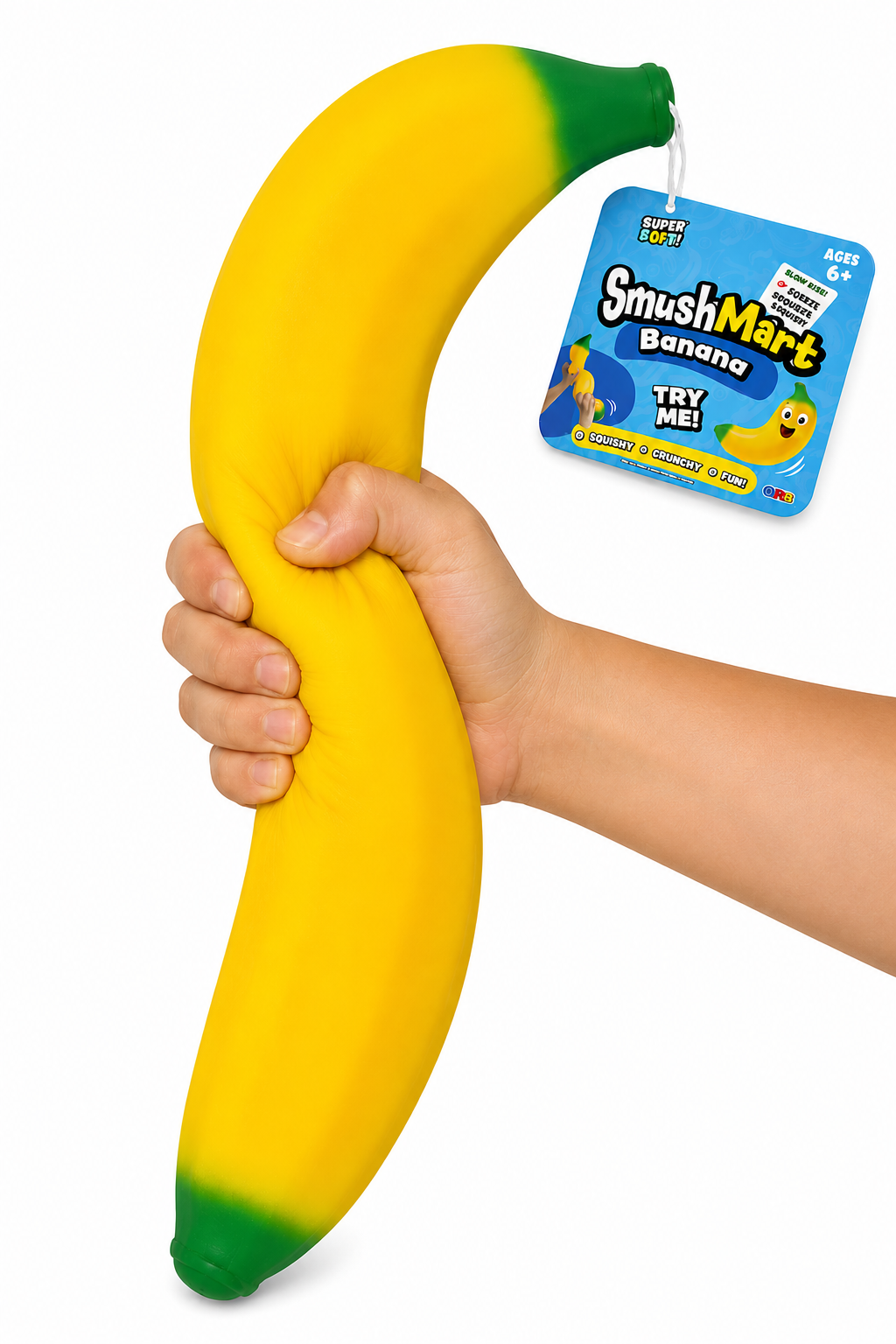 SmushMart Banana – Yellow Squishy Sensory Toy