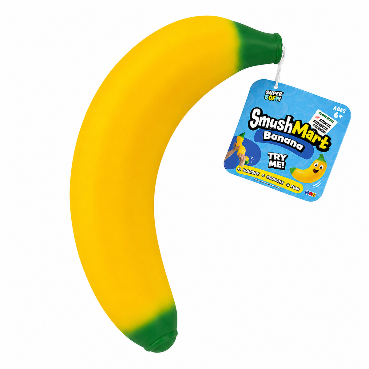 SmushMart Banana – Yellow Squishy Sensory Toy