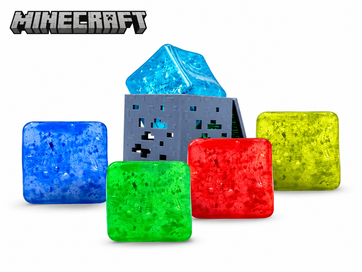 Minecraft Jelly Cube Squishy – Mystery Color Collectible Sensory Toy