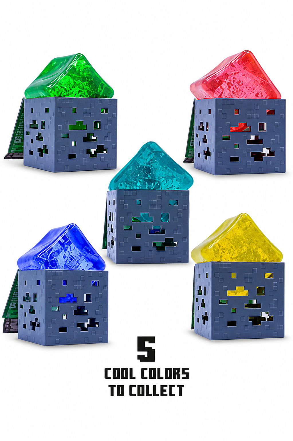 Minecraft Jelly Cube Squishy – Mystery Color Collectible Sensory Toy