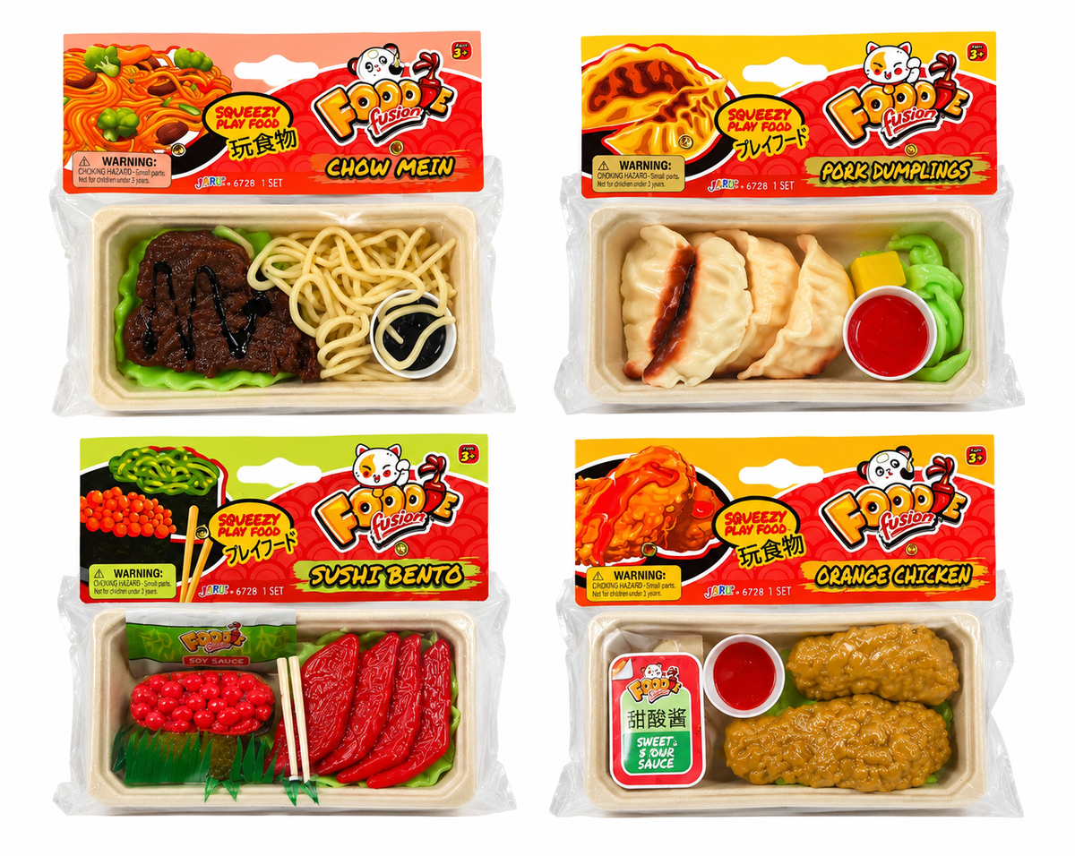 Foodie Fusion Chow Mein Squishy Play Food – Sticky Taba-Style Sensory Toy