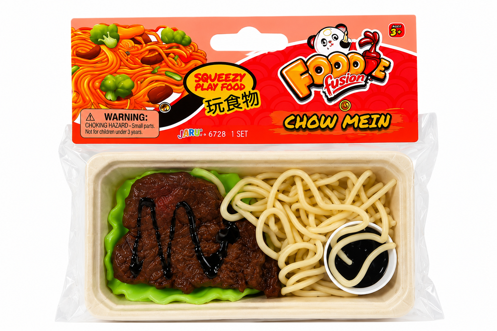 Foodie Fusion Chow Mein Squishy Play Food – Sticky Taba-Style Sensory Toy