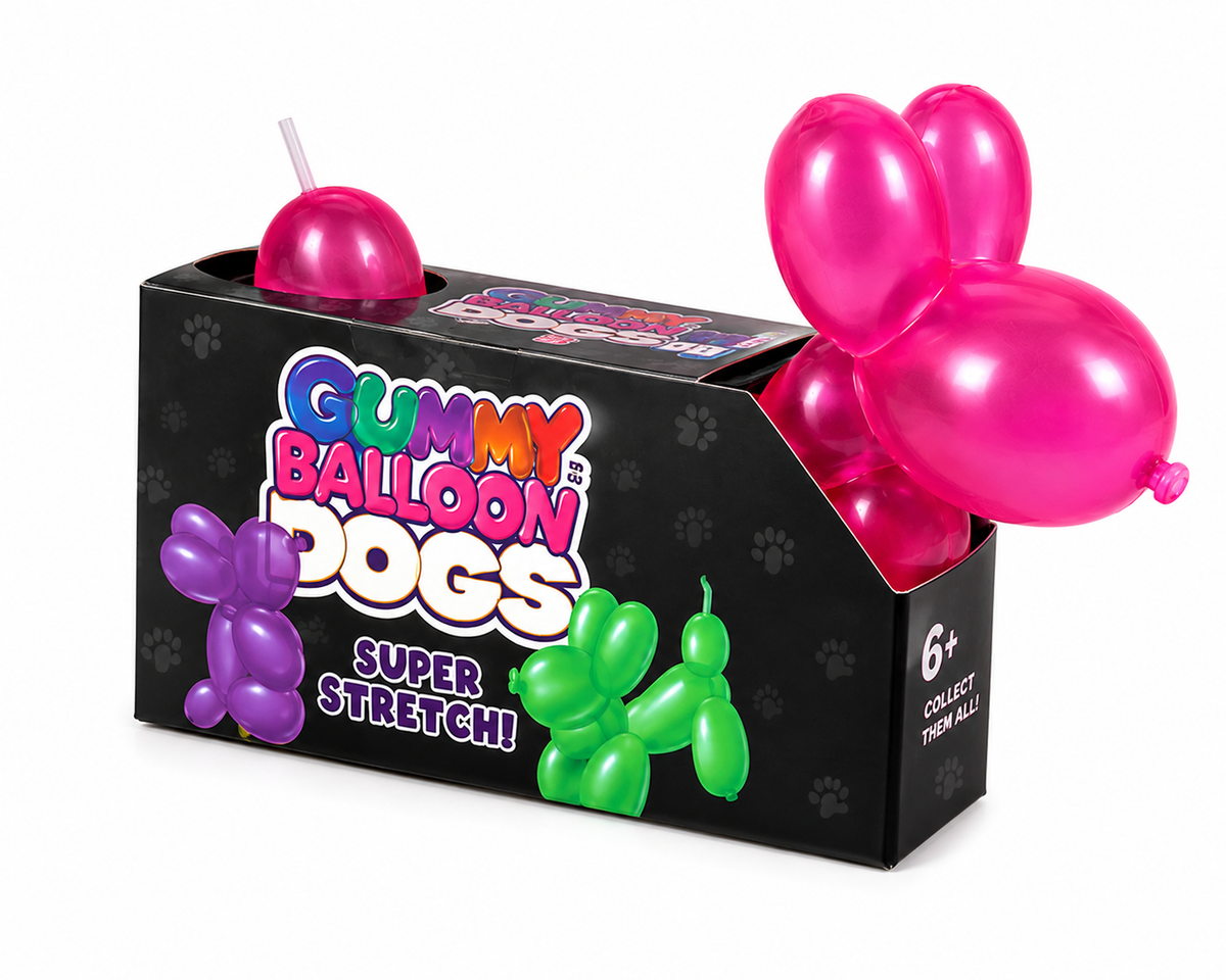 Gummy Balloon Dogs Super Stretch Sensory Squishy Toy – Assorted Colors