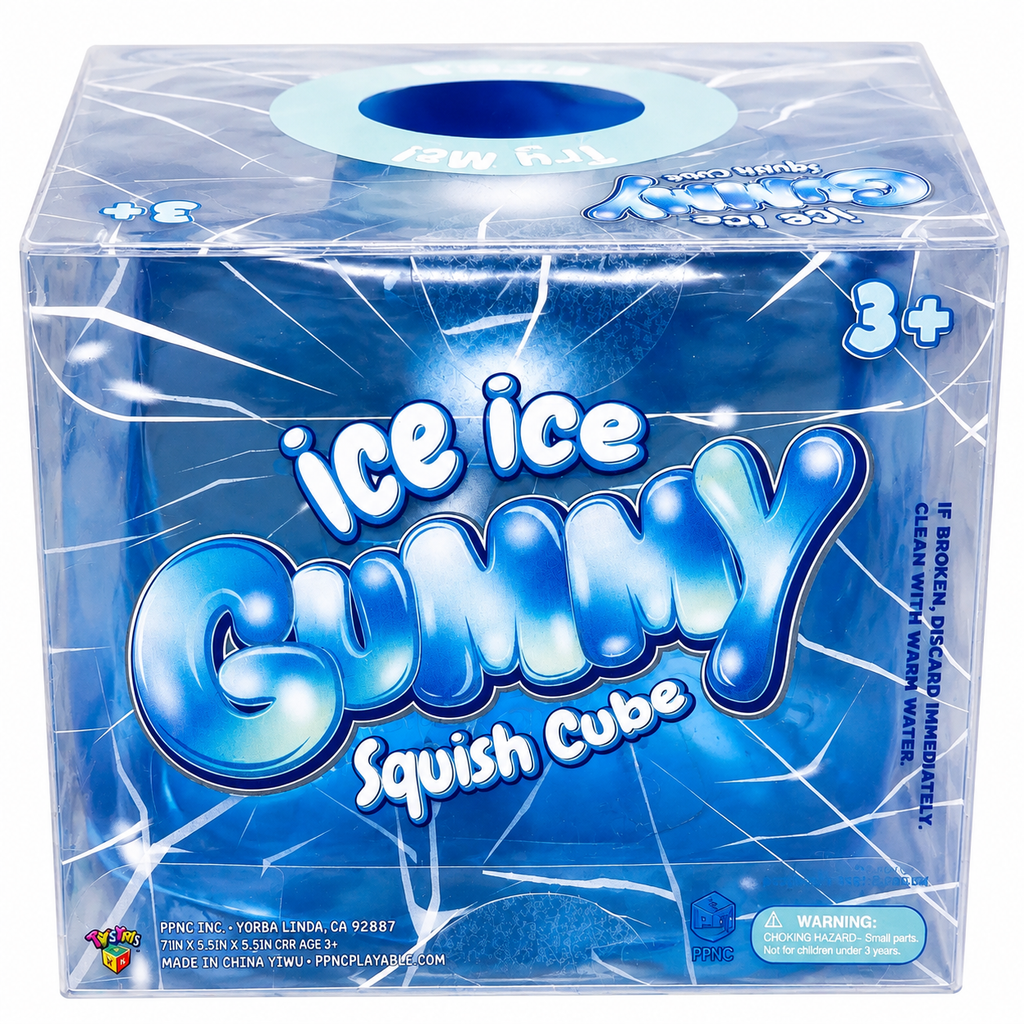 Ice Ice Gummy Squish Cube – Gloopy Sensory Squishy