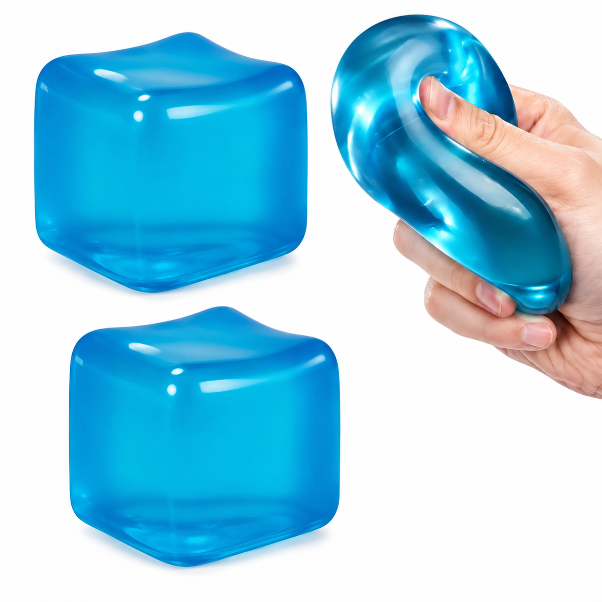 Ice Ice Gummy Squish Cube – Gloopy Sensory Squishy